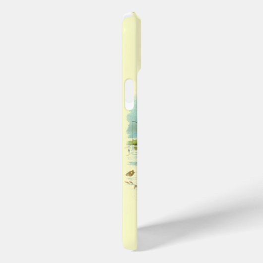 HERR PELICAN FISCHERMONOGRAM, Creme Case-Mate iPhone Hülle (Rückseite / Rechts)