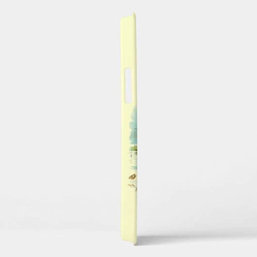 HERR PELICAN FISCHERMONOGRAM, Creme Case-Mate iPhone Hülle (Rückseite / Rechts)