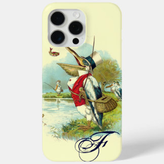 HERR PELICAN FISCHERMONOGRAM, Creme iPhone 15 Pro Max Hülle