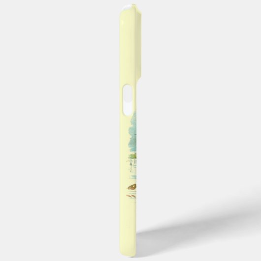 HERR PELICAN FISCHERMONOGRAM, Creme Case-Mate iPhone Hülle (Rückseite / Rechts)