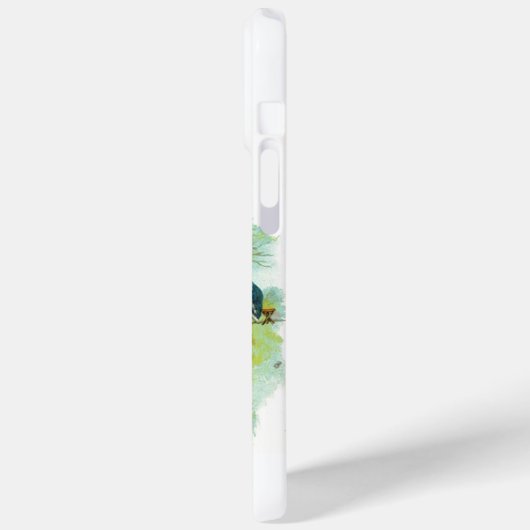 HERR PELICAN FISCHERMONOGRAM, weiß Case-Mate iPhone Hülle (Rückseite / Links)