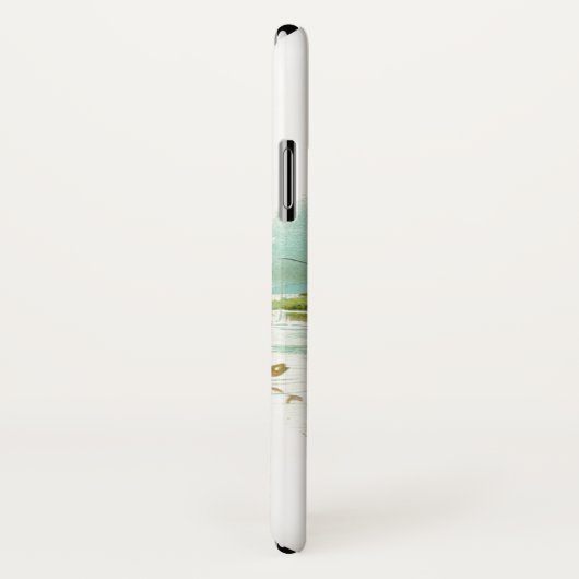 HERR PELICAN FISCHERMONOGRAM, weiß Case-Mate iPhone Hülle (Hinten/Rechts)