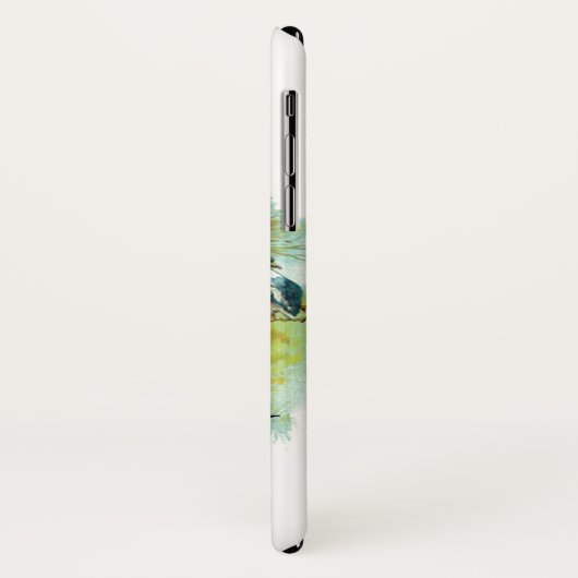 HERR PELICAN FISCHERMONOGRAM, weiß Case-Mate iPhone Hülle (Hinten/Links)