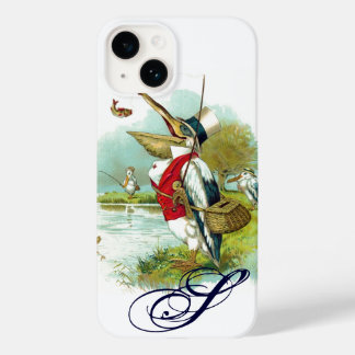 HERR PELICAN FISCHERMONOGRAM, weiß Case-Mate iPhone Hülle