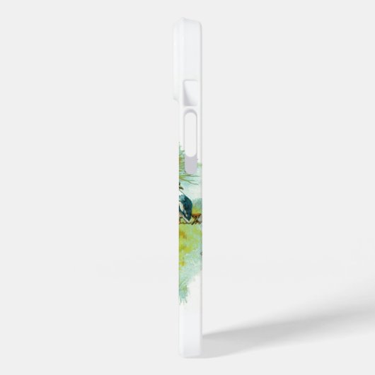 HERR PELICAN FISCHERMONOGRAM, weiß Case-Mate iPhone Hülle (Rückseite / Links)