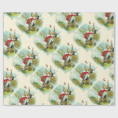 HERR PELICAN FISHING, Creme Geschenkpapier (Flach)