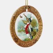 HERR .PELICAN FISHING GOLD FOTO TEMPLATE KERAMIKORNAMENT (Rechts)