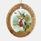 HERR .PELICAN FISHING GOLD FOTO TEMPLATE KERAMIKORNAMENT (Links)