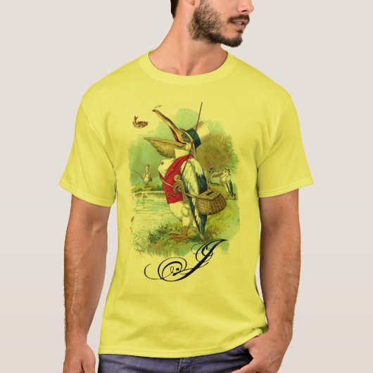 HERR PELICAN FISHING MONOGRAM T-Shirt (Vorderseite)