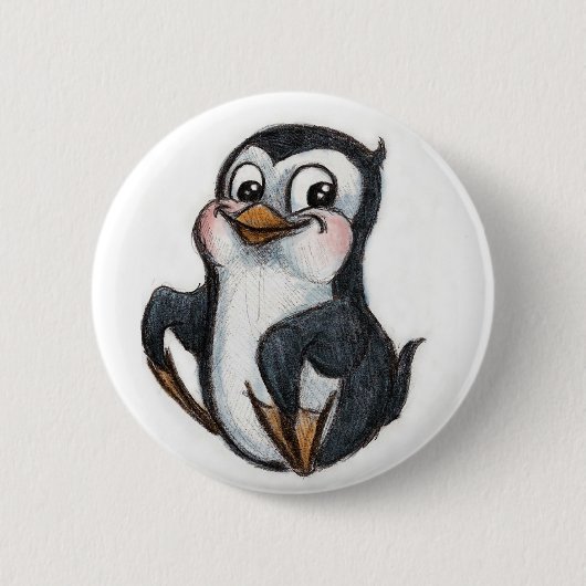 Herr Penguin! Button (Vorderseite)