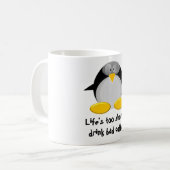 Herr Penguin mag Kaffee Kaffeetasse (Vorderseite Links)