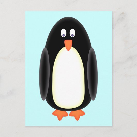 Herr Penguin Postkarte (Vorderseite)