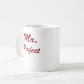 Herr Perfect! Kaffeetasse (Vorderseite Links)