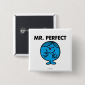 Herr Perfekt | Still zufrieden Button (Vorne & Hinten)