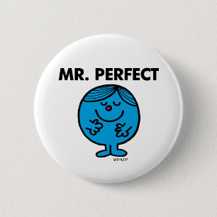 Herr Perfekt Still zufrieden Button