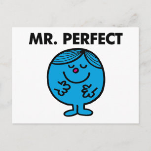 Herr Perfekt Still zufrieden Postkarte