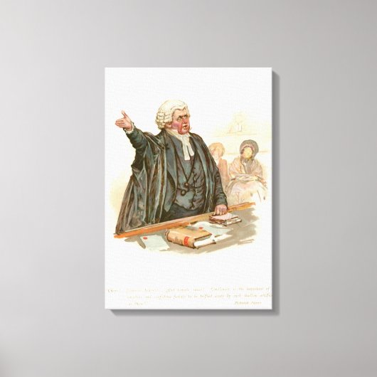 Herr Perker von Pickwick Papers Leinwanddruck (Vorderseite)
