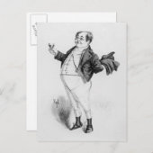 Herr Pickwick Postkarte (Vorne/Hinten)