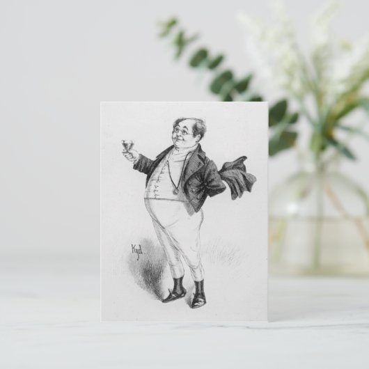 Herr Pickwick Postkarte (Stehend Vorderseite)