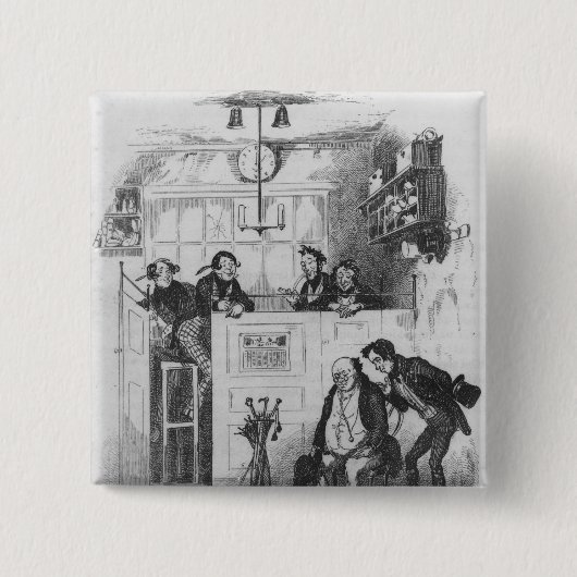 Herr Pickwick und Sam im Büro des Rechtsanwalts Button (Vorderseite)