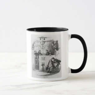 Herr Pickwick und Sam im Büro des Rechtsanwalts Tasse