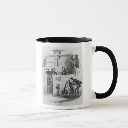 Herr Pickwick und Sam im Büro des Rechtsanwalts Tasse (Rechts)