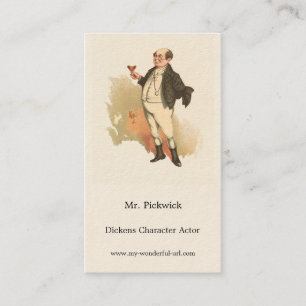 Herr Pickwick von Kyd, Dickens' The Pickwick Paper Visitenkarte