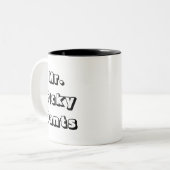 Herr Picky Pants Zweifarbige Tasse (Vorderseite Links)