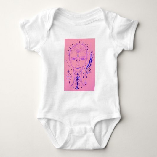 Herr Pink Baby Strampler (Vorderseite)