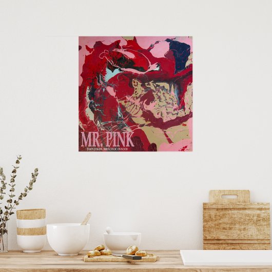 HERR PINK POSTER (Küche)