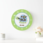 Herr Pond Turtle Custom Wall Clock Große Wanduhr (Zuhause)