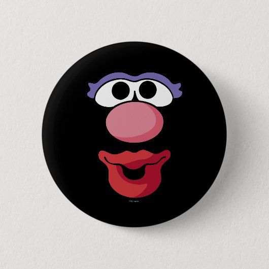 Herr Potato Head Halloween Frau Potato Head Big Fa Button (Vorderseite)