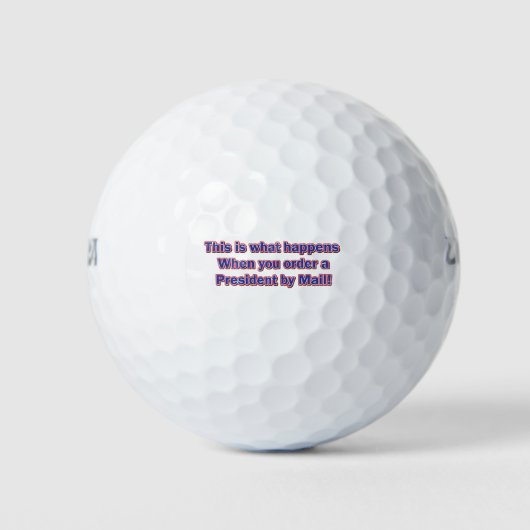 Herr Präsident Golfball (Vorderseite)