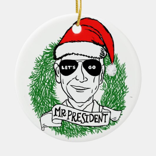 Herr Präsident Keramik Ornament (Vorne)