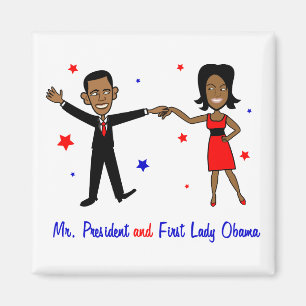 Herr Präsident und First Lady Obama Magnet