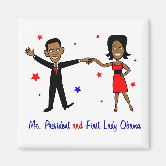 Herr Präsident und First Lady Obama Magnet (Vorne)