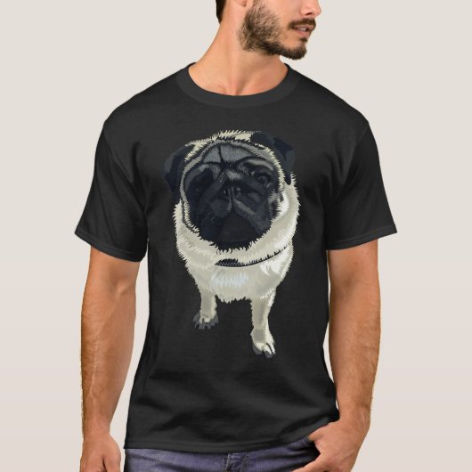 Herr Pug T-Shirt (Vorderseite)
