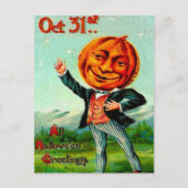 Herr Pumpkin Postkarte (Vorderseite)