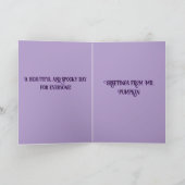 Herr Pumpkins magisches Halloween (2) Feiertagskarte (Innenseite)