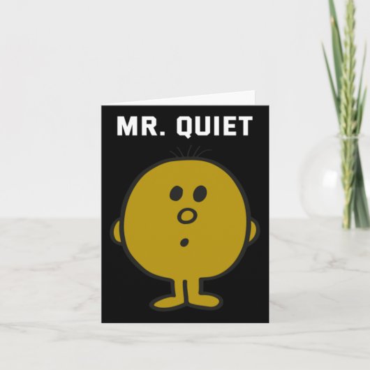 Herr Quiet Design Karte (Vorderseite)