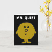 Herr Quiet Design Karte (Gelbe Blume)