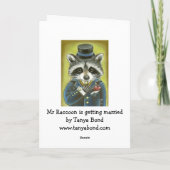 Herr Raccoon Karte (Rückseite)