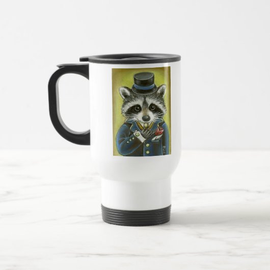Herr Raccoon Reisebecher (Links)