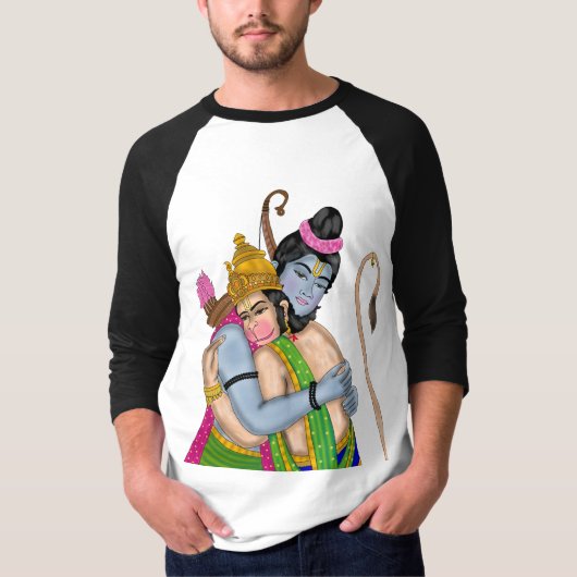 Herr Rama & Hanuman  T-Shirt (Vorderseite)