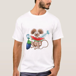 Herr Ratte genießt sein Essen T-Shirt