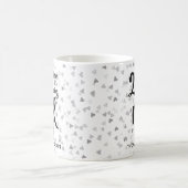 Herr Right 25-jähriges Jubiläum Silver Hearts Conf Kaffeetasse (Mittel)