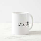 Herr Right Bowtie Wedding Bachelor Kaffeetasse (VorderseiteRechts)
