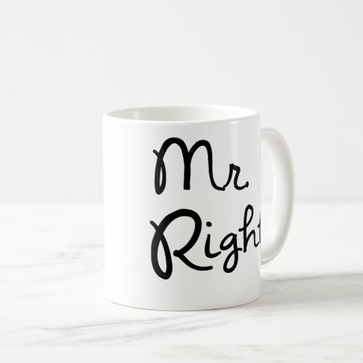 Herr Right Coffee Mug Kaffeetasse (VorderseiteRechts)
