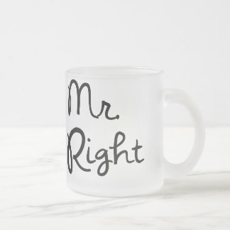 Herr Right Coffee Mug Mattglastasse