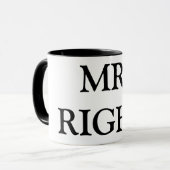 Herr RIGHT Keramik-Tasse Tasse (Vorderseite Links)